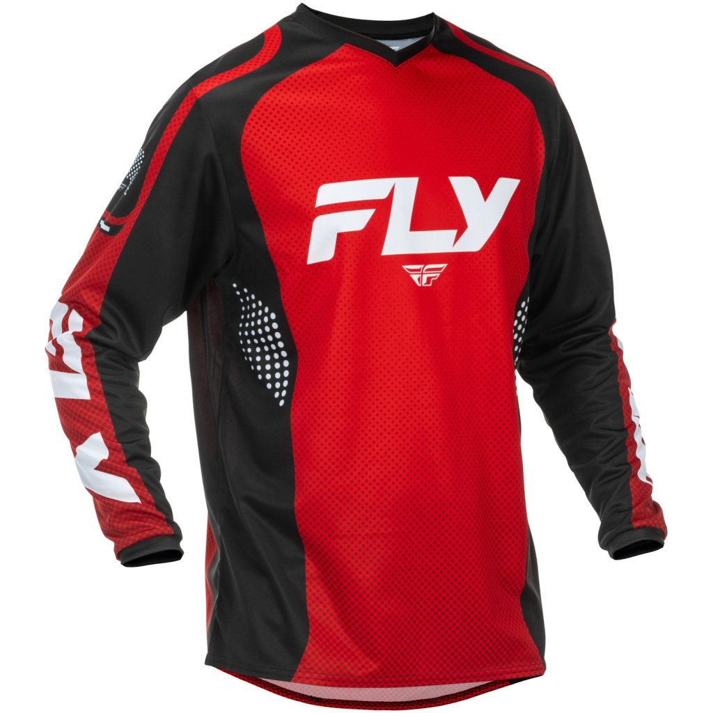 dres F-16, FLY RACING - USA 2026 (červená/černá/bílá) (Velikost S)