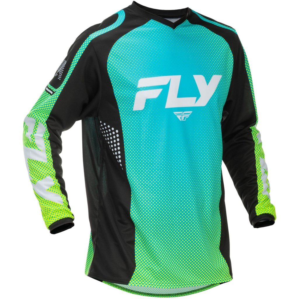 dres F-16, FLY RACING - USA 2026 (modrá/černá/bílá) (Velikost S)