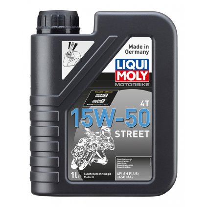 LIQUI MOLY Motorbike 4T 15W50 Street, polosyntetický motorový olej 1 l