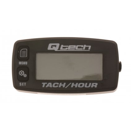 multifunkční měřič otáček motoru a motohodin, Q-TECH (černý, podsvícený displej)