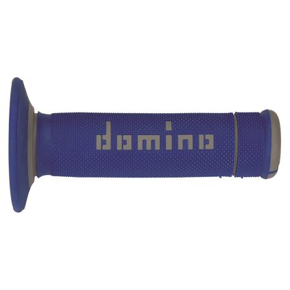 gripy A190 (offroad) délka 123 + 120 mm, DOMINO (modro-šedé)