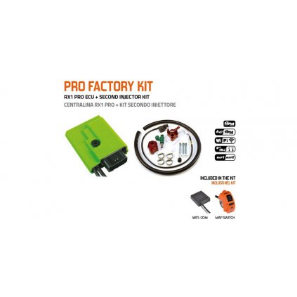 PRO FACTORY KIT řídící jednotky GP1 EVO BASIC s druhým vstřikovačem, GET (kit-ECU+WifiCOM+přepínač GPA+vstřikovač č.2)