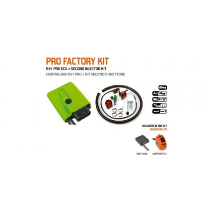 PRO FACTORY KIT řídící jednotky GP1 EVO BASIC s druhým vstřikovačem, GET (kit-ECU+WifiCOM+přepínač GPA+vstřikovač č.2)