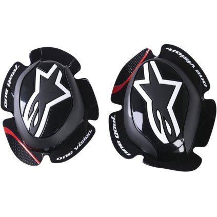 slidery GP PRO DYNAMICS 2022, ALPINESTARS (černé/bílé/červené, pár)