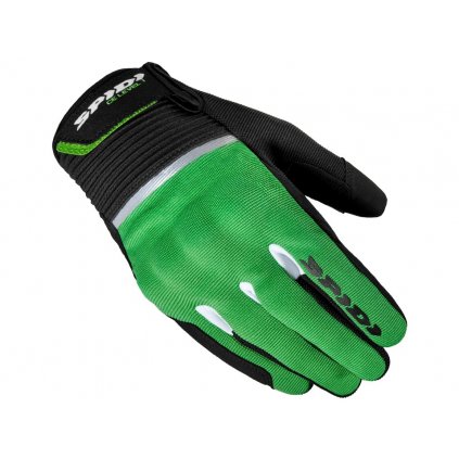 rukavice FLASH CE, SPIDI (černé/zelené)