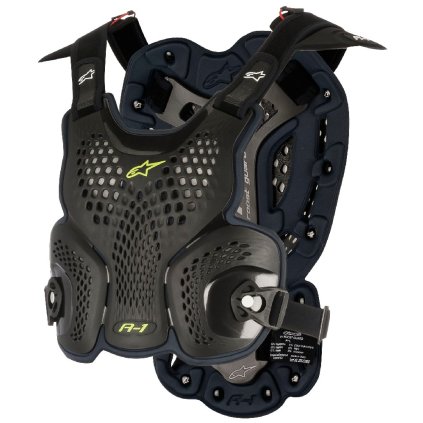 chránič těla A-1 ROOST GUARD certifikace CE2, ALPINESTARS (černý antracit/žlutý fluo) 2026 (Velikost M/L)