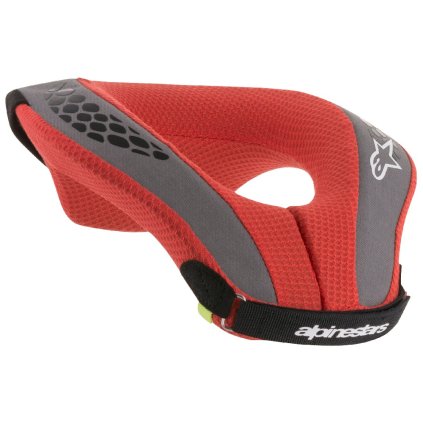 nákrčník SEQUENCE YOUTH 2021, ALPINESTARS, dětský (černý/červený/šedý/žlutý fluo)