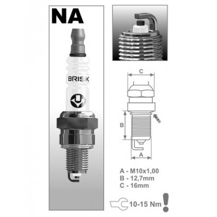 zapalovací svíčka NAR14YC řada Super, BRISK - Česká Republika