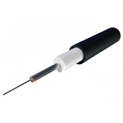 zapalovací kabel 7 mm silikonový s měděným drátem, TESLA (1 m , černý)