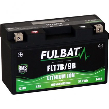 lithium battery LiFePO4 YT7B-BS, YT9B-BS FULBAT 12V, 4Ah, 240A, weight 0,56 kg, 150x65x93