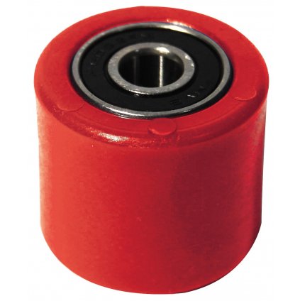 kladka řetězu univerzální, RTECH (červená, vnitřní průměr 8 mm, vnější průměr 31 mm, šířka 28 mm)