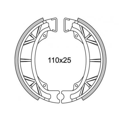 brzdové obložení (standardní materiál) NEWFREN (2 ks v balení)