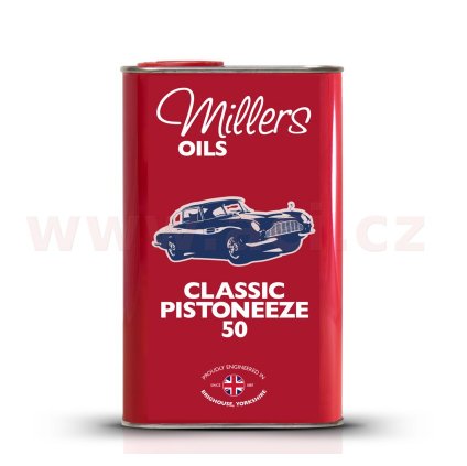 MILLERS OILS Pistoneeze P50, jednorozsahový motorový olej s malou příměsí čistidel a rozpouštědel 1 l