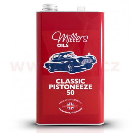 MILLERS OILS Pistoneeze P50, jednorozsahový motorový olej s malou příměsí čistidel a rozpouštědel 5 l