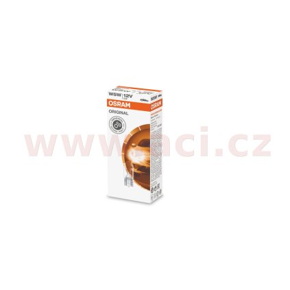 žárovka 12V 5W (patice W2,1x9,5d/ T10) OSRAM (sada 10 ks)