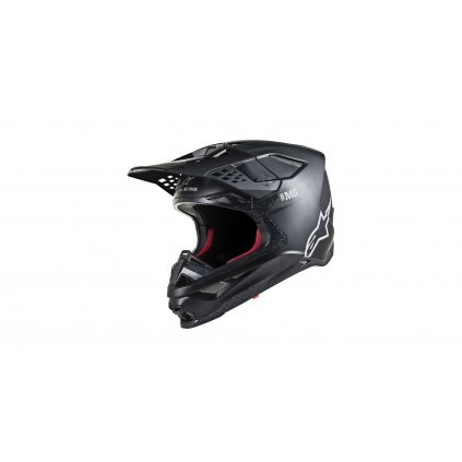 přilba SUPERTECH S-M8 SOLID, ALPINESTARS (černá matná) (Velikost 2XL (obvod 63 - 64 cm))