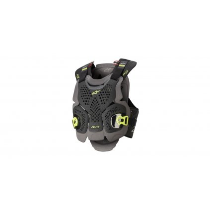 chránič hrudi A-4 MAX 2022, ALPINESTARS (černá/antracit/žlutá fluo)