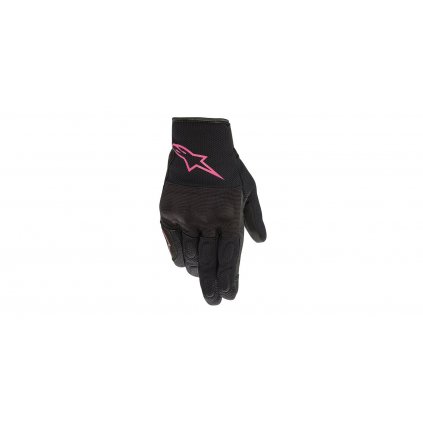 rukavice STELLA S MAX DRYSTAR, ALPINESTARS (černá/růžová) 2024