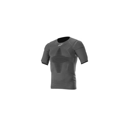 termoprádlo s krátkým rukávem a protektory ROOST BASE 2021, ALPINESTARS (antracit černá)