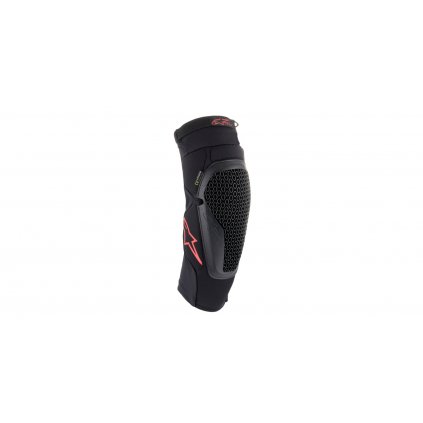 chrániče kolen BIONIC FLEX, ALPINESTARS (černá/červená, pár) 2025 (Velikost S/M)