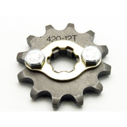 pitbike řetězové kolečko 420/12 na hřídel 17mm, Stomp, DemonX, WPB