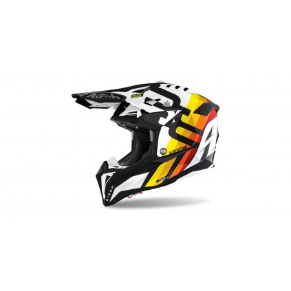 přilba AVIATOR 3.0 Rainbow, AIROH (lesklá bílá) 2022 (Velikost 2XL)