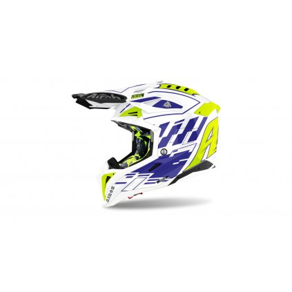 přilba AVIATOR 3.0 Rampage, AIROH (lesklá modrá) 2022 (Velikost 2XL)