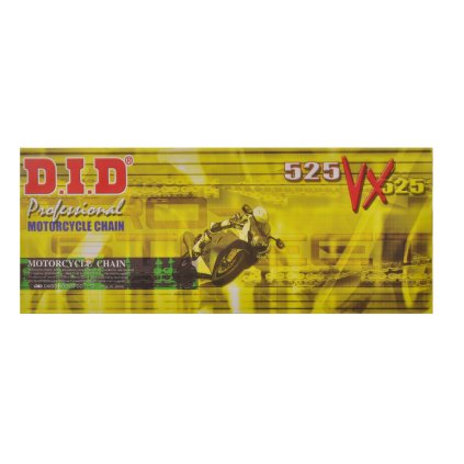 řetěz 525VX, D.I.D. - Japonsko (barva černá, 102 článků vč. spojky ZJ)