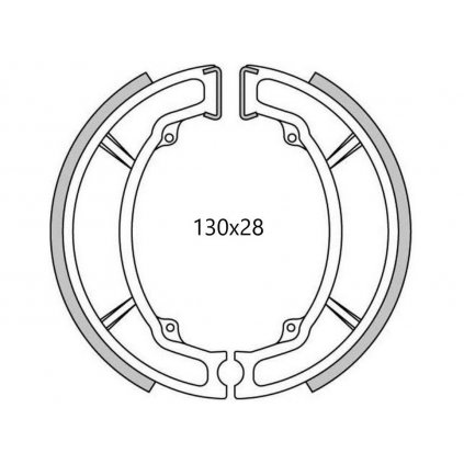 brzdové obložení (standardní materiál) NEWFREN (2 ks v balení)
