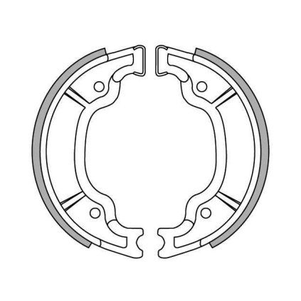 brzdové obložení (standardní materiál) NEWFREN (2 ks v balení)
