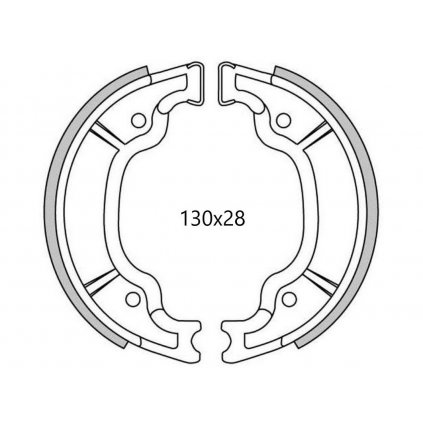 brzdové obložení (drážkované) NEWFREN (2 ks v balení)