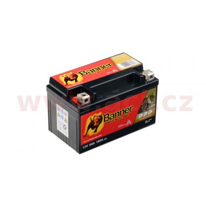 baterie gelová 12V, GTZ10-4, 9Ah, 180A, BANNER Bike Bull GEL 150x86x94