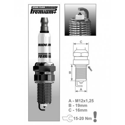 zapalovací svíčka P10 řada Premium Iridium+, BRISK - Česká Republika