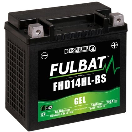 baterie 12V, YTX14L-BS GEL, 14,7Ah, 220A,bezúdržbová GEL technologie, FULBAT 150x87x145 (aktivovaná ve výrobě)