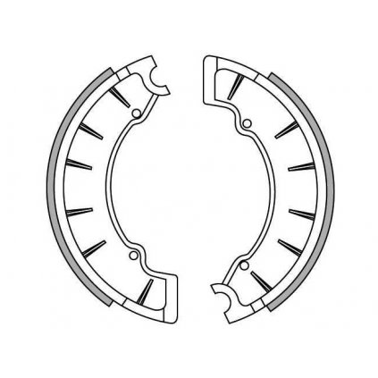 brzdové obložení, NEWFREN (standardní materiál) 2 ks v balení