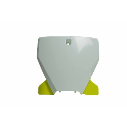 čelní číslová tabulka Husqvarna, RTECH (bílo-žlutá)