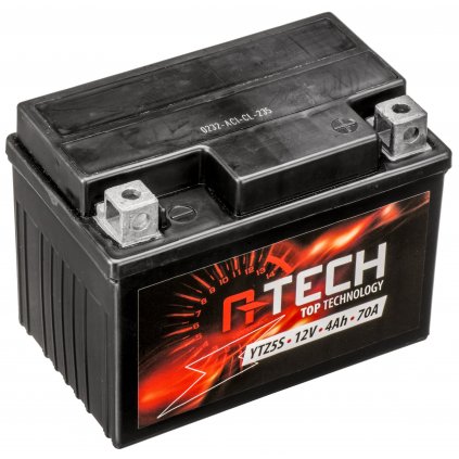 baterie 12V, YTX4L/YTZ5S, 5Ah, 70A, bezúdržbová GEL technologie, 113x70x85, A-TECH (aktivovaná ve výrobě)
