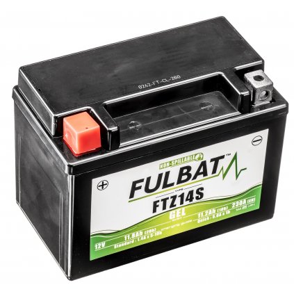 baterie 12V, YTZ14S, 11,2Ah, 230A, bezúdržbová MF SLA 150x88x110, FULBAT (vč. balení elektrolytu)
