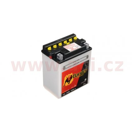 baterie 12V, YB14 l-A2, 14Ah, 185A, BANNER Bike Bull 134x89x166