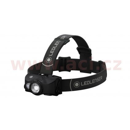 LED LENSER MH8 - outdoorová dobíjecí čelovka černo-černá, dosvit 200 m, záruka 7 let