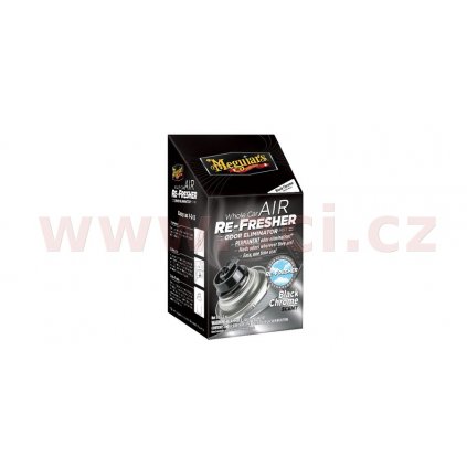 MEGUIARS Air Re-Fresher Odor Eliminator - dezinfekce interiéru vozidla (vůně Black Chrome) 71 g