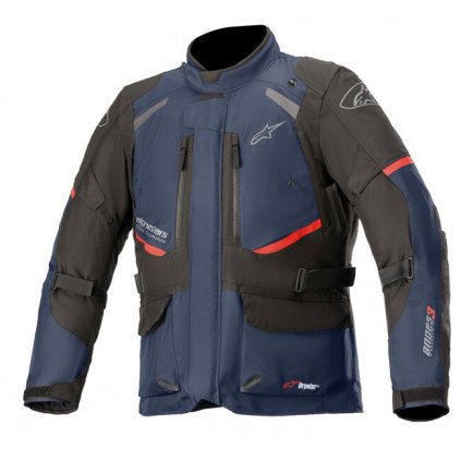bunda ANDES DRYSTAR, TECH-AIR 5 kompatibilní, ALPINESTARS (tmavě modrá/černá/červená) 2025 (Velikost M)