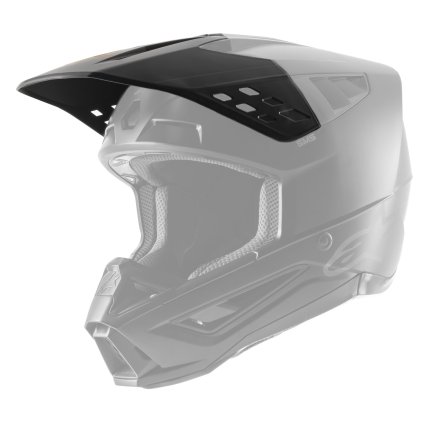 kšilt pro přilby S-M5 SOLID 2022, ALPINESTARS (černá/hnědá matná)