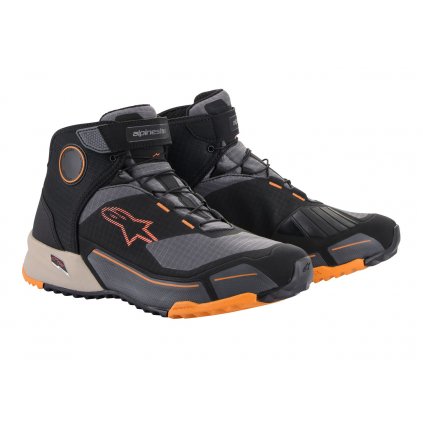 boty CR-X DRYSTAR, ALPINESTARS (černá/hnědá/oranžová) 2025 (Velikost 40)