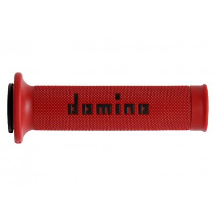 gripy A010 (road) délka 120/125 mm, DOMINO (červeno-černé)