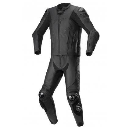 dvoudílná kombinéza MISSILE 2, TECH-AIR kompatibilní, ALPINESTARS (černá/černá) 2025 (Velikost 52)