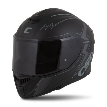 přilba Integral GT 2.1 Flash, CASSIDA (černá matná/tmavě šedá) plexi s přípravou pro Pinlock 2026 (Velikost XS (53 až 54 cm))
