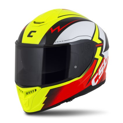 přilba Integral GT 2.1 Flash, CASSIDA (žlutá fluo/červená fluo/černá/bílá) plexi s přípravou pro Pinlock (Velikost XS (53 až 54 cm))