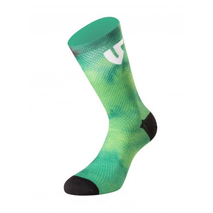 ponožky TYE DYE, UNDERSHIELD (zelená) (Velikost 37/41)
