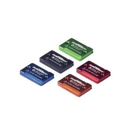 Víčko brzdové nádobky pumpy přední brzdy CNC eloxované YCF typ 02 (malé) (Barva Černá)